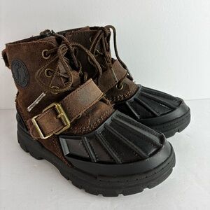Polo Ralph Lauren Oslo Boys Ankle Duck Boots Suede & Rubber